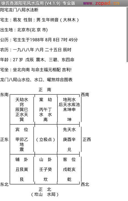 阳宅龙门八局水法水口断